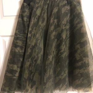 Camo Tulle Skirt